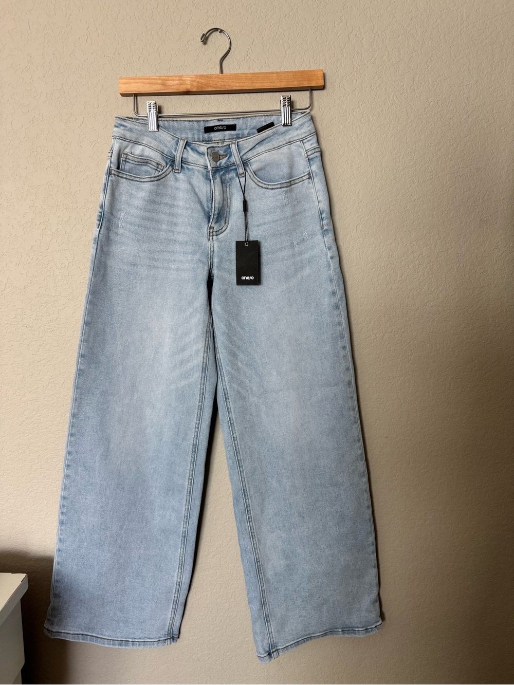 Light Blue Wide Leg Jeans